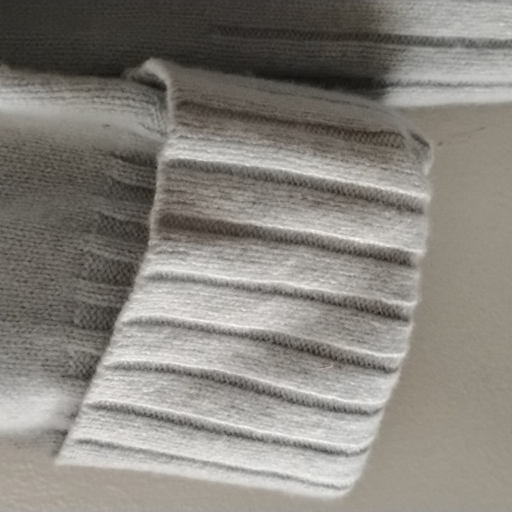 Madewell Baby Blue Cashmere Wool Mock Turtleneck Sweater Sz S - Picture 2 of 4